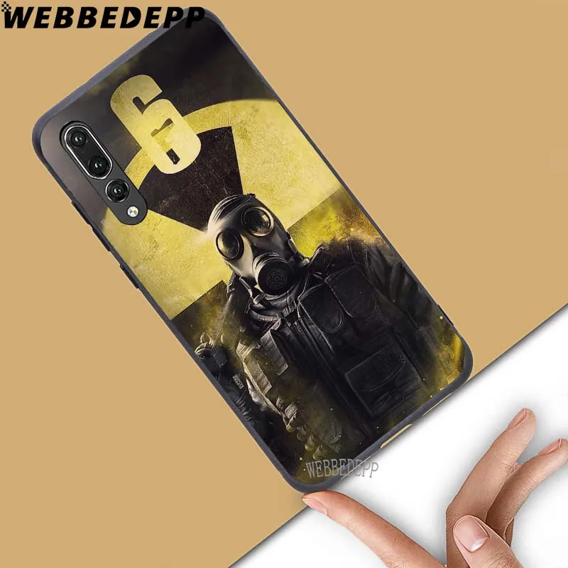 WEBBEDEPP мультфильм Радуга шесть осада мягкий чехол для Huawei Honor 6 7A Pro 7C 8C 7X 8X 8 9 10 lite