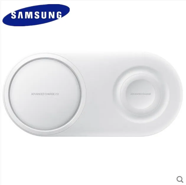 

Original Samsung dual wireless charger base Mobile phone watch fast wireless charging For S10 S9 Plus S7 S6 NOTE9