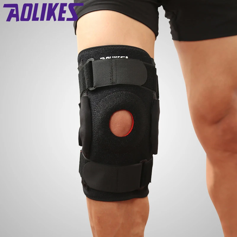 

1PC Outdoor Sport Professional Knee Pads Hole Kneepad Adjustable Training Elastic Knee Support Brace Breathable Protector Strap