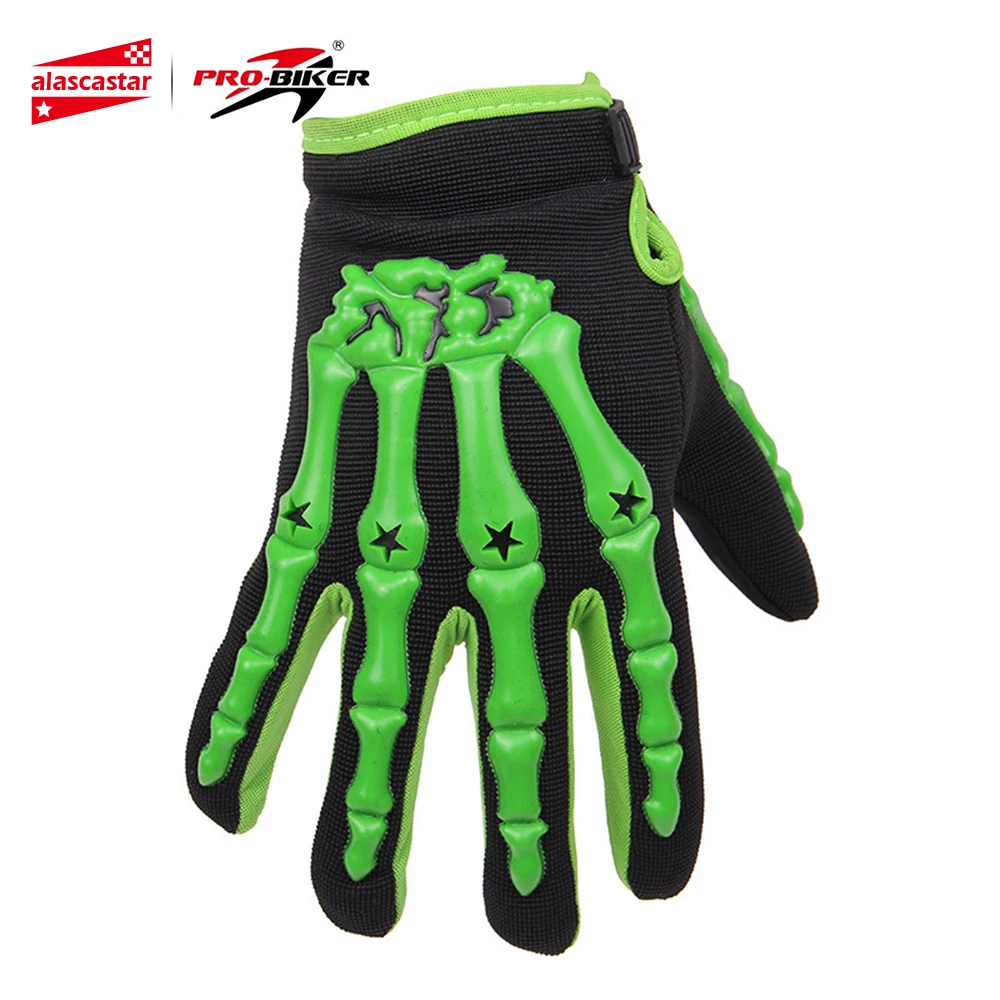 

PRO-BIKER Bicycle Bike Cycling Gloves Skull Style Racing Motorcycle Full Finger Gloves Luvas Motocross Off Road Riding Gloves