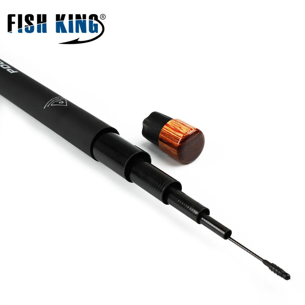 FISH KING 36T карбоновая удочка стандарт 5 м/6 м/7 м Длина 130 см с. Ш 10-30 г для рыбалки