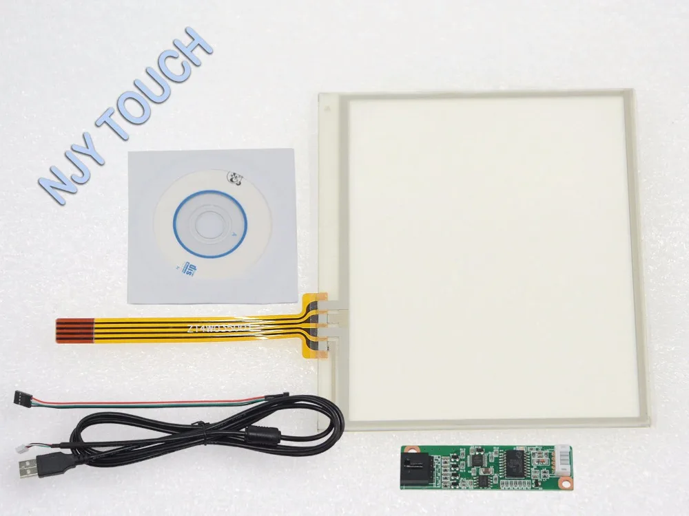 Free shipping 3.5inch 4Wire Resistive Touch Screen Panel Digitizer 77x64mm Plus USB Controller