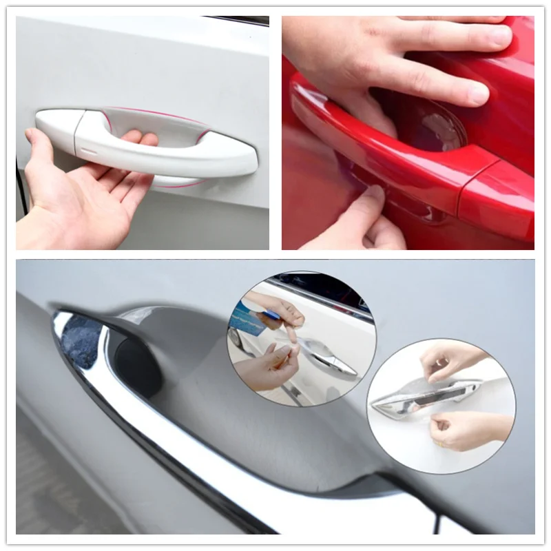 

4Pcs Car door Handle Protection Film Car sticker for Mazda 2 3 5 6 CX-3 CX-4 CX-5 CX5 CX-7 CX-9 Atenza Axela