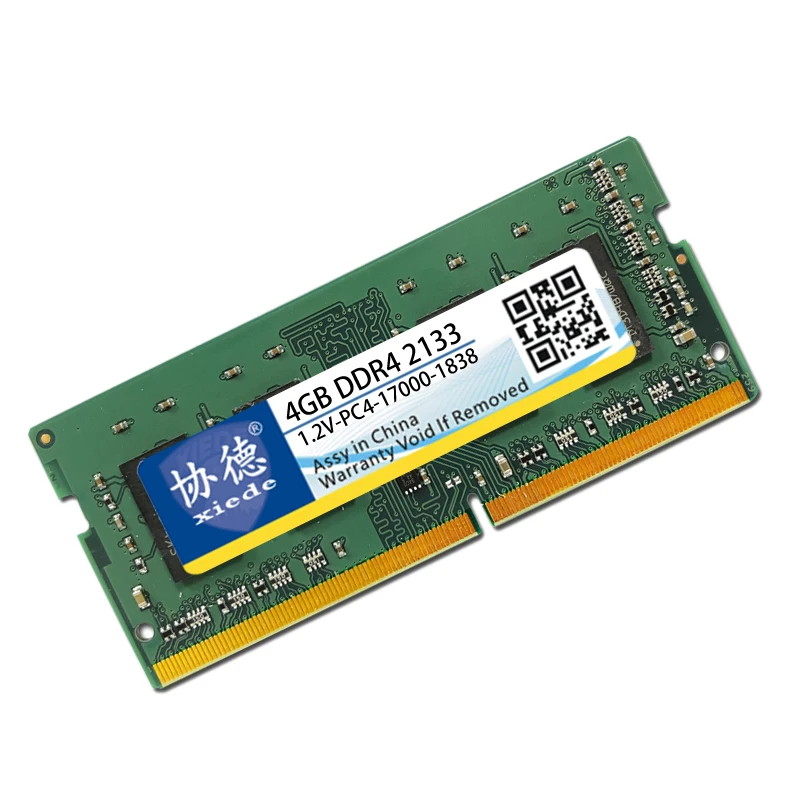 Модуль оперативной памяти ноутбука Xiede Ddr4 2133 Pc4-17000 288Pin Dimm 2133Mhz для ноутбуков