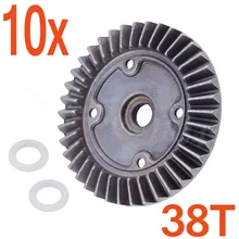 10 шт. Diff Crown gear 38 т и уплотнение для 1:10 Himoto E10 E10XT E10XTL E10MT E10MTL E10XB E10XBL грузовик Truggy Багги запчасти 31008