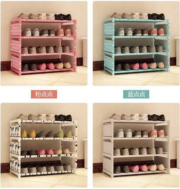 

Simple shoe cabinet dustproof shoe cabinet to receive a single row large capacity shoe cabinet simple pole shoe rack