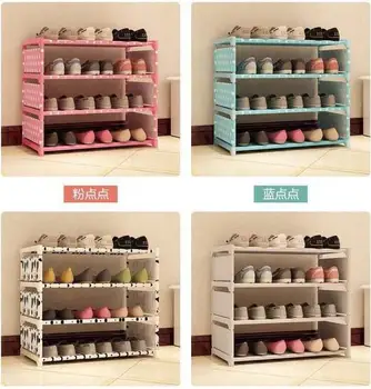 

Simple shoe cabinet dustproof shoe cabinet to receive a single row large capacity shoe cabinet simple pole shoe rack