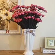 Современная модная белая керамическая ваза для цветов, украшение дома, Настольная Ваза в европейском стиле, белая керамическая ваза, свадебная декоративная керамическая ваза