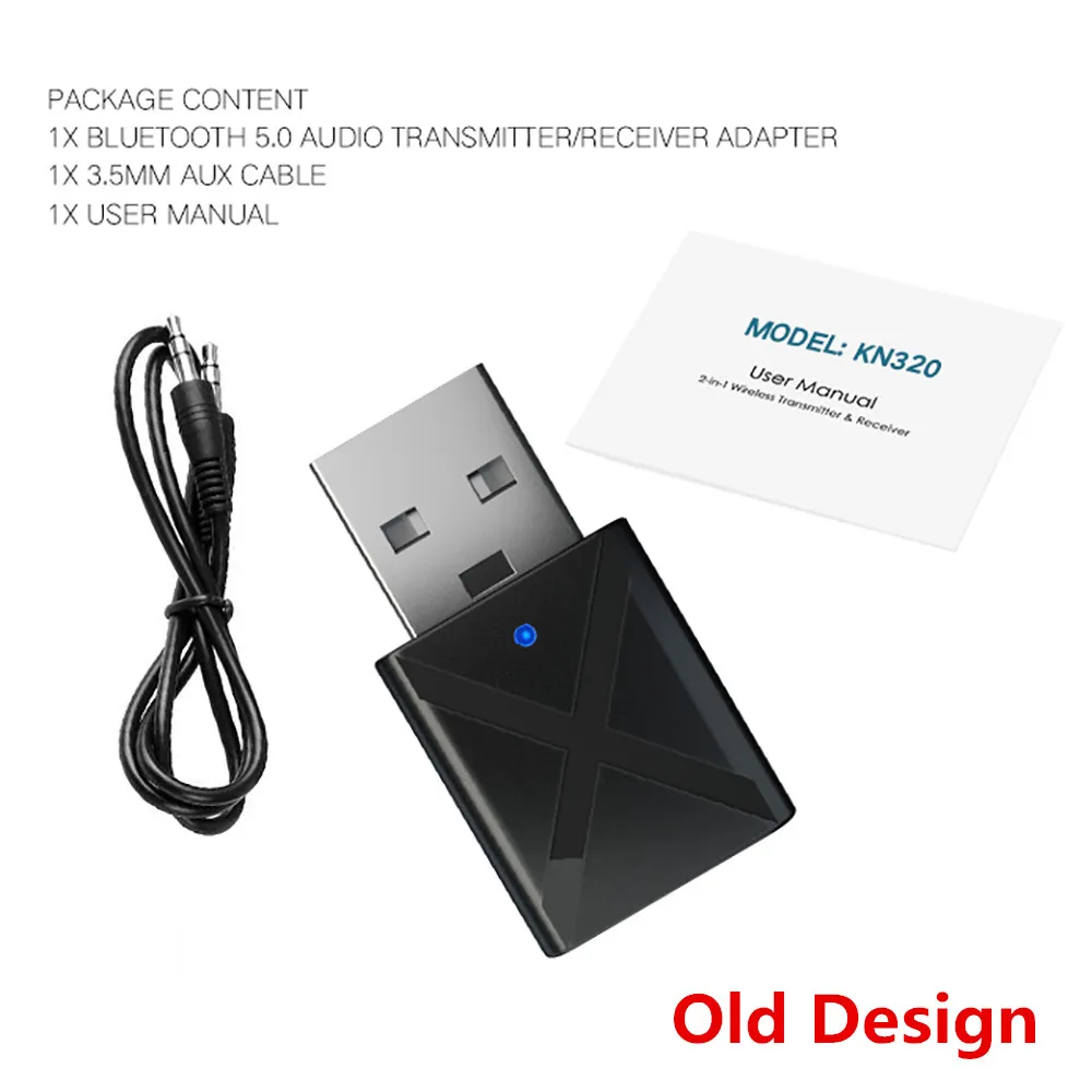 KEBIDU беспроводной Bluetooth передатчик приемник 3,5 мм стерео аудио USB музыкальный адаптер мини USB Bluetooth 5,0 адаптер для ноутбука ПК - Цвет: old design