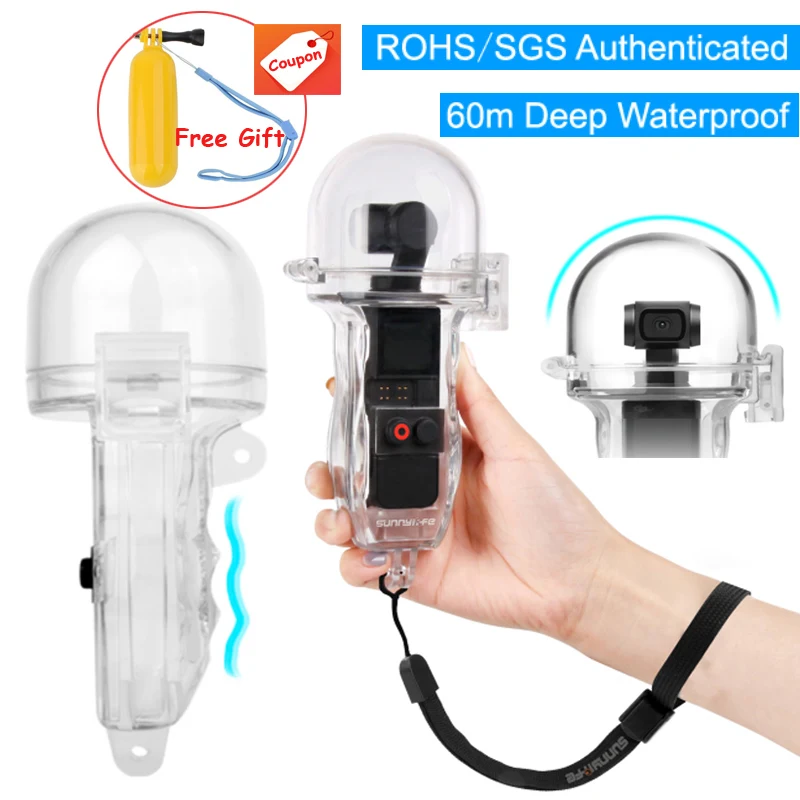 

Waterproof Housing Case for DJI OSMO POCKET Handheld Gimbal Camera Vlog Dive Case Shell Underwater 60m Shooting DJI Accessories