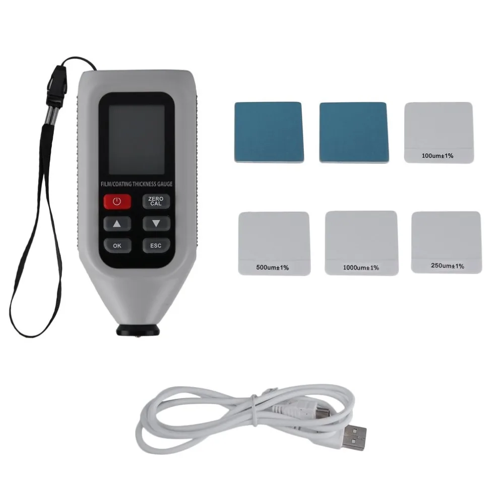

HT-128 Portable Mini Film Coating Thickness Gauge Thickness Painting Measure Tool Film Tester Range 0 ~ 1300um