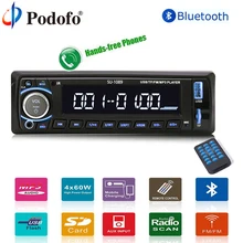 Podofo 4 «Авторадио автомобилей Радио 12 В Bluetooth стерео в тире 1 Din USB/AUX/ FM/AM радио Универсальный Вход приемник SD/MP3/MMC/WMA