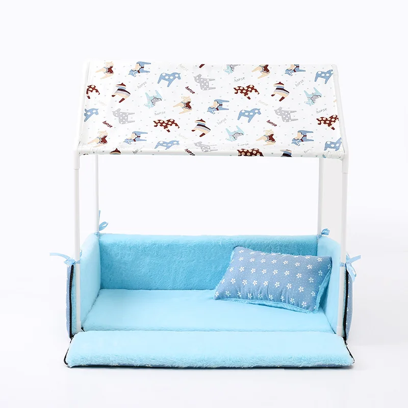 Washable Home Shape Dog Bed + Tent Dog Kennel Pet Removable Cozy House For Puppy Dogs Cat Small Animals Home Products Washable Home Shape Dog Bed + Tent Dog Kennel Pet Removable Cozy House For Puppy Dogs Cat Small Animals Home Products