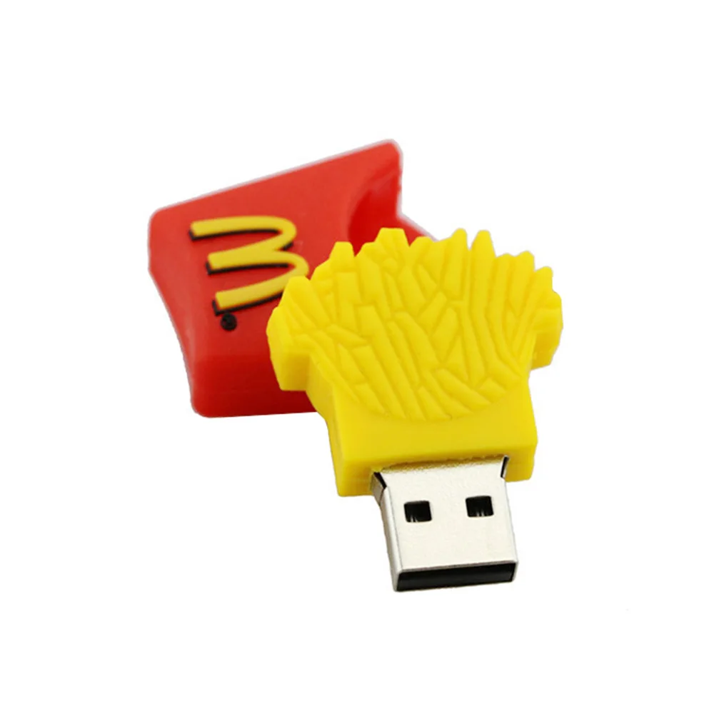 USB флеш-накопитель с мультяшными ЧИПАМИ Mcdonald флеш-диск USB 2,0 8 ГБ 16 ГБ 32 ГБ 64 Гб 128 ГБ флешка