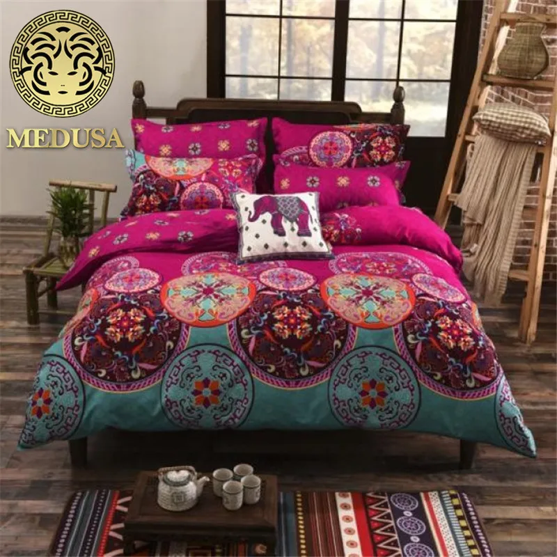 Medusa indian bohemian phenix doona/duvet cover set king queen double twin single size Medusa indian bohemian phenix doona/duvet cover set king queen double twin single size 3