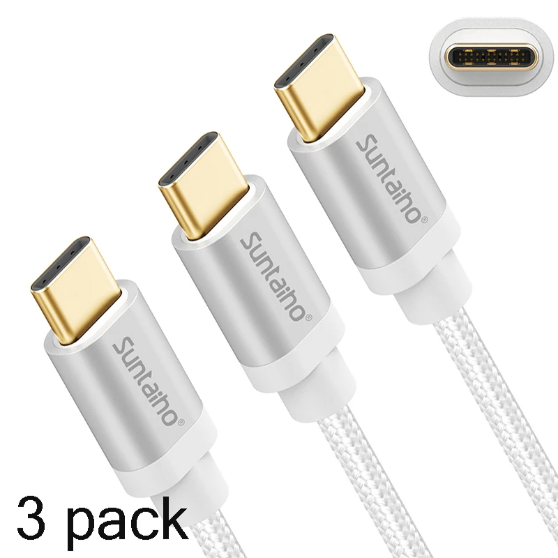 [3 шт. в упаковке] Suntaiho usb c кабель для быстрой зарядки type-c 3,1 pocophone f1 кабель для передачи данных зарядное устройство для телефона для samsung S9 S8 note9 xiomi huawei