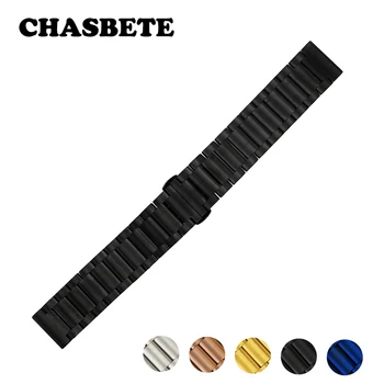 

16mm 20mm 22mm Stainless Steel Watch Band Universal Watchband Men Women Quick Release Metal Strap Wrist Loop Belt Bracelet Black