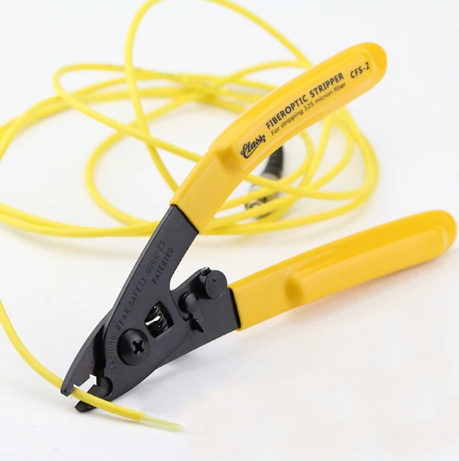 

5pcs Fiber Optic Stripper CFS-2 Easy use 2 holes Fiber Cable Stripper FTTH Tool optical fiber stripping pliers