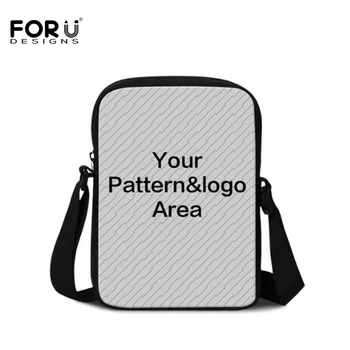

FORUDESIGNS Personality Customized Small Women Handbags Messenger Bags Fashion Ladies Girls Cross-body Bag Kids Boys School Bag
