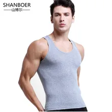 6 шт./партия, Хлопковая мужская майка без рукавов, майка, хлопковые майки с круглым вырезом, Gymclothing