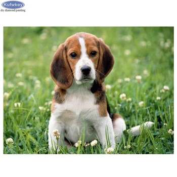 

5D DIY Diamond Embroidery,Animal Beagle dog Pet Photo custom Diamond Painting,Cross Stitch,3D,Diamond Mosaic,Christmas gift B707