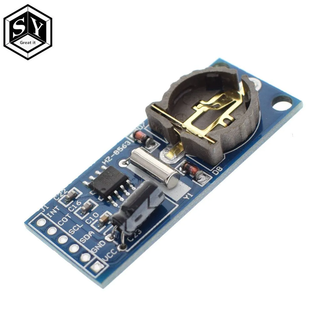 1 шт. отлично это PCF8563 PCF8563T 8563 IIC часы реального времени RTC Модуль платы хорошо, чем DS3231 AT24C32 3,3 В