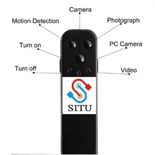 Профессиональный 16 Гб Цифровой диктофон с камерой микрофон видео Регистратор Ручка мини аудио запись Диктофон объектив клип