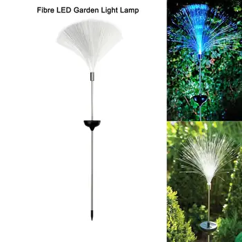 

Fibre Optic LED Garden Light Lamp Solar Power Fountain Night Light Color Changing Christmas Party Claming Home Decor