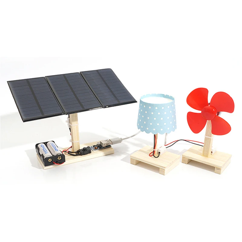 

DIY Mini Solar Power Station Educational Toys Physical Science Experiment Kit Set Children Birthday Gift With Charging Function