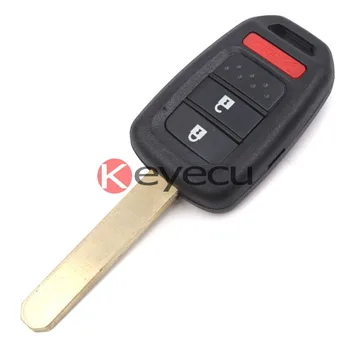 

KEYECU 10pcs/lot Replacement Key Shell Remote Key Case Fob 2+1 Buttons fit for 2013-2014 Honda Accord Uncut