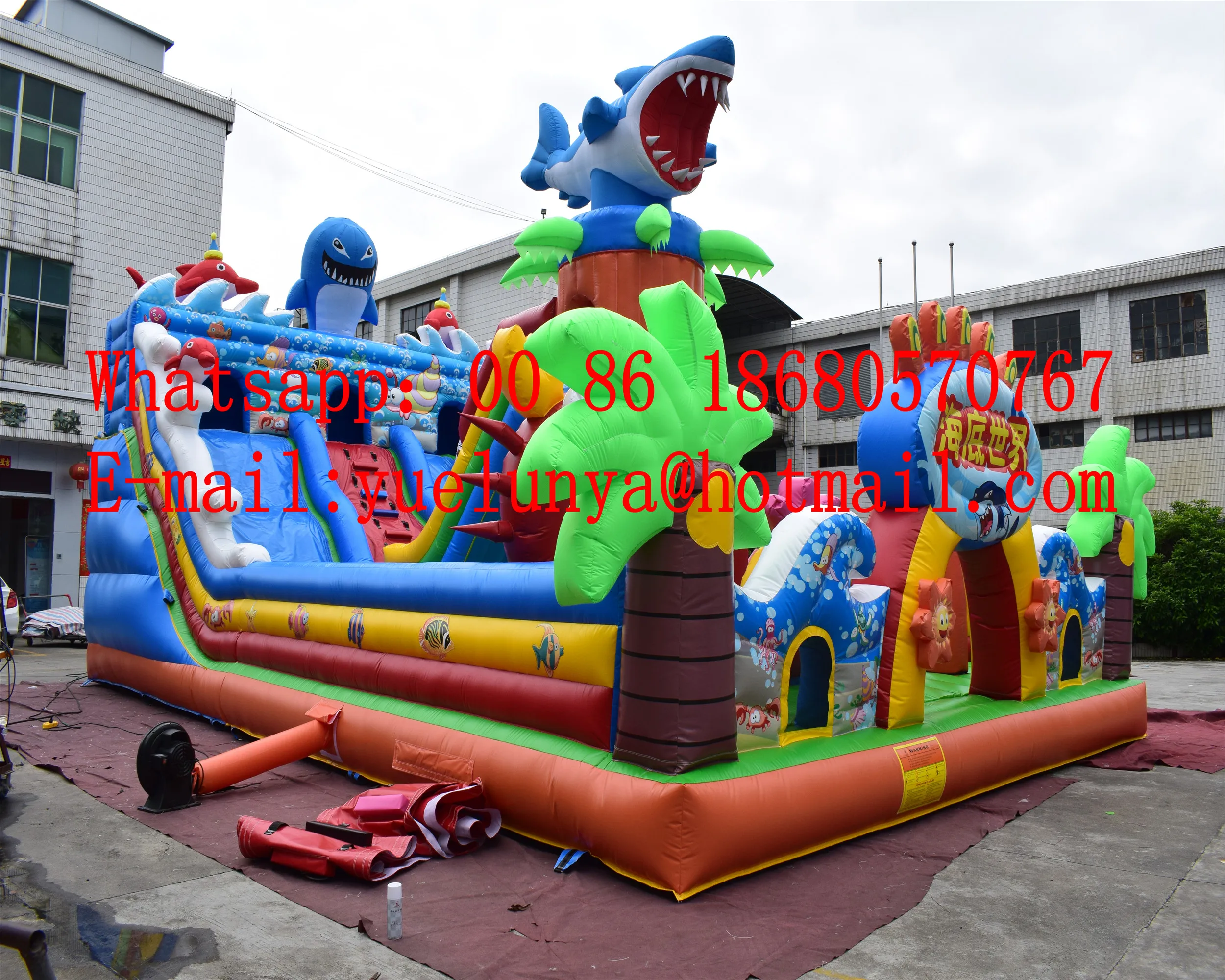 

(China Guangzhou) Factory direct inflatable slide / castle / trampoline / Inflatable underwater world slide YLY-0111