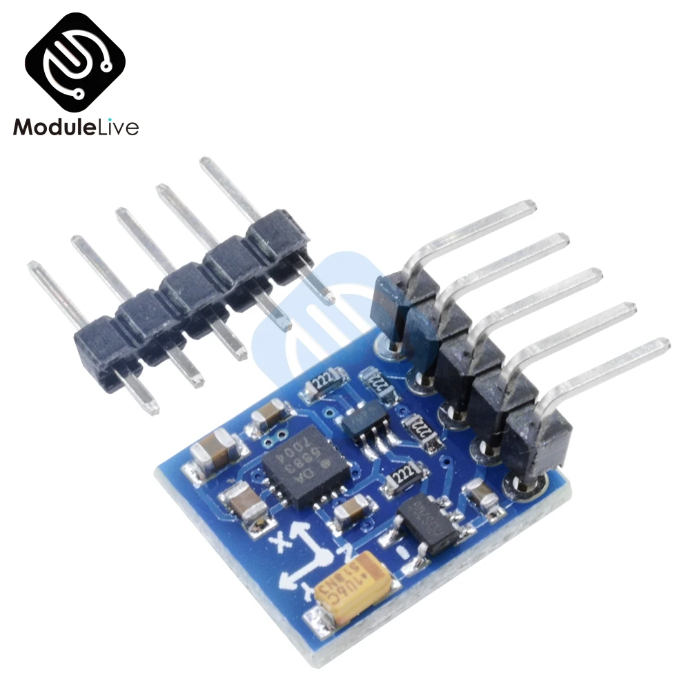 HMC5883 GY-271 3 V-5 V тройной оси Компас магнитометр Сенсор модуль для Arduino