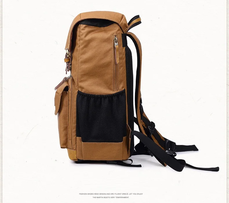 M165 холст и кожа многофункциональная Ретро сумка для камеры водонепроницаемый SLR рюкзак для камеры черный рюкзак для путешествий сумка для фотографии