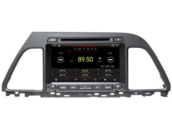 Discount Android 8.1 quad core car dvd player media radio car audio wifi carplay gps handfree headunit for HYUNDAI SONATA 2015 2