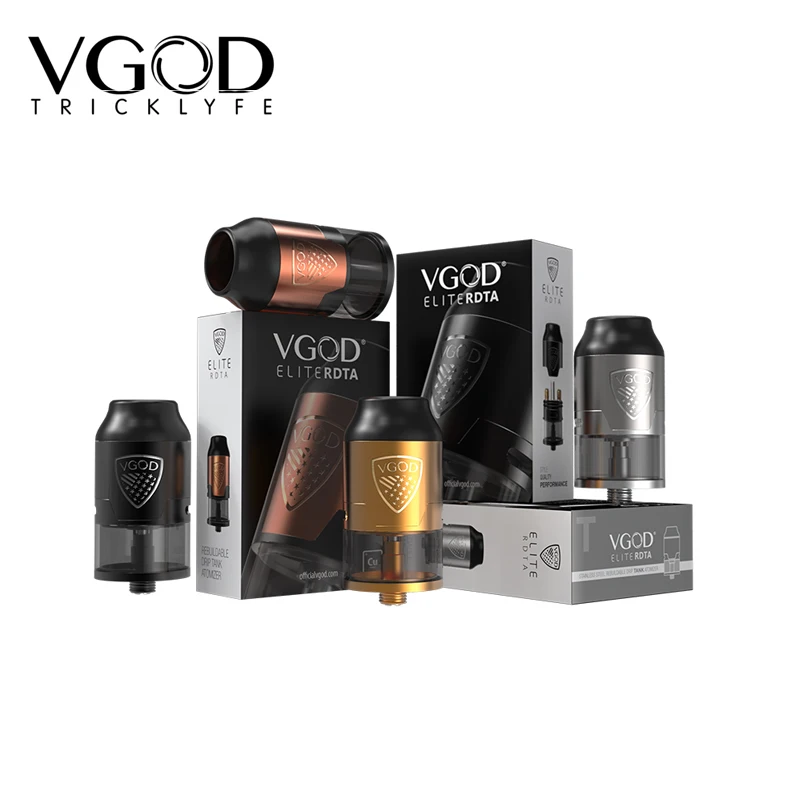 Электроник Sigara VGOD Elite Mech коробка мод с Чехол Vape с 4 мл VGOD Elite RDTA Ремонтопригодный капельный распылитель