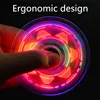 Creative LED Light Luminous Fidget Spinner Transparent Pattern Changes Hand Spinner Golw in the Dark Stress Relief Toys For Kids ► Photo 3/5