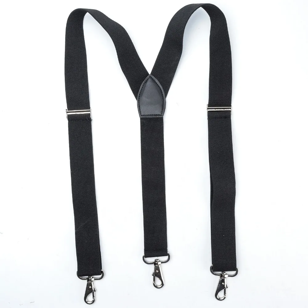 Men's Elastic Y Back 1.5inch Suspenders with Metal Adjustable Hooks LFB