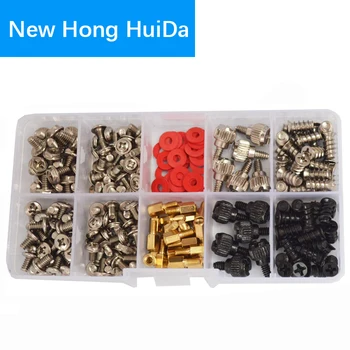 

227pcs Personal Computer Screws PC Standoff M3 M5 M6 Phillips Head Assortment Kit Hard Drive Computer Case Motherboard fan power