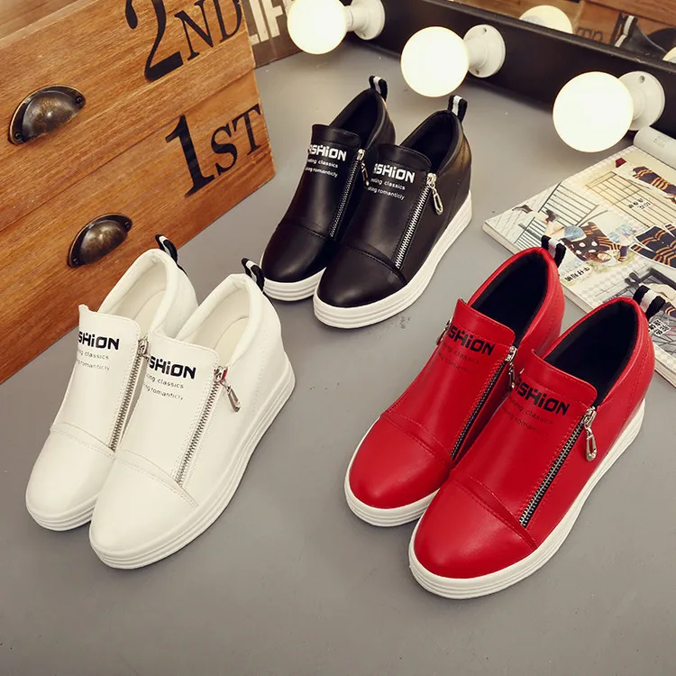 women's casual shoes with zipper
