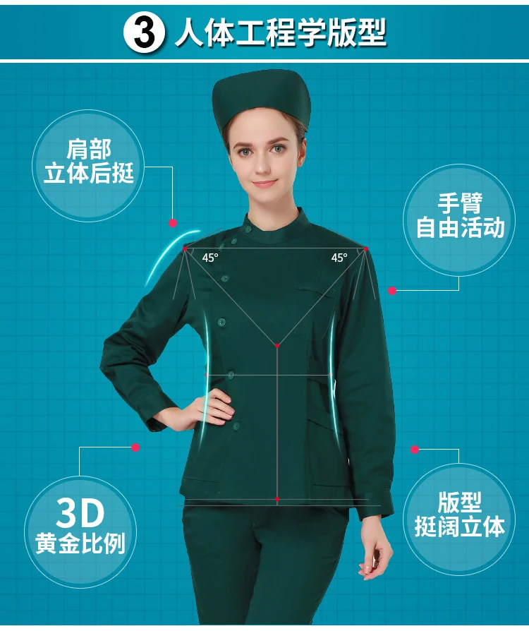 Европейский модный медицинский костюм для лаборатории Женская Больничная скраб униформы дизайн в обтяжку дышащая медицинская форма