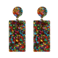 Find Me новые высококачественные модные серьги-капли из смолы с цепочкой для женщин ювелирные изделия брендовые серьги-подвески из геометрического сплава
