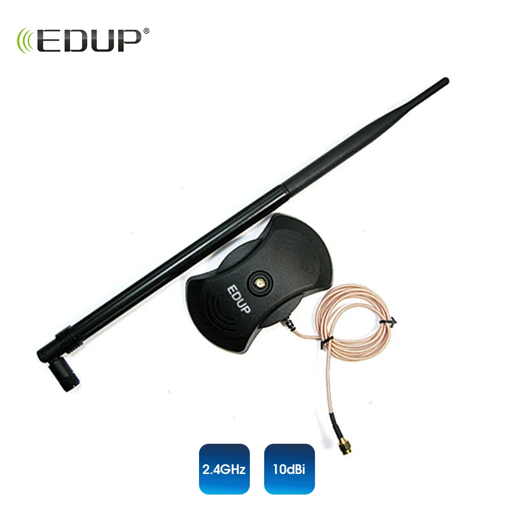 

EDUP 10dBi wifi Antenna 802.11n High gain for wifi adapter router and repeater receive strong wifi signal 2.4ghz wifi antenna
