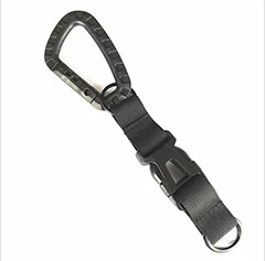 Уличный Кемпинг тактический рюкзак с карабином крючки Olecranon Molle Hook Survival gear EDC Военный нейлоновый брелок застежка - Цвет: Black