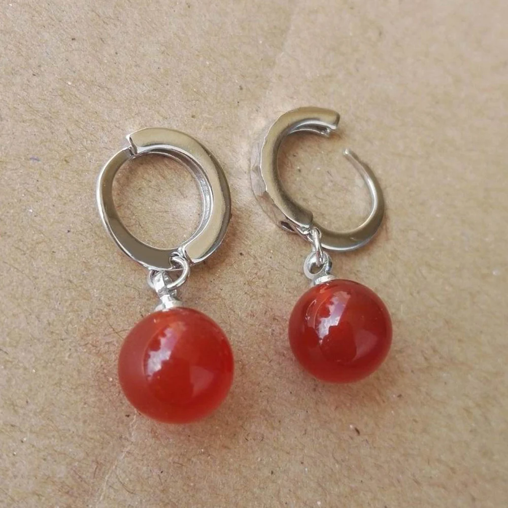 Модные женские вечерние серьги из искусственной кожи черного/красного