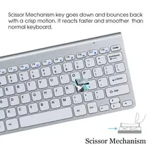 2,4 ГГц Беспроводной соединение Мышь Набор клавиатуры и для ноутбук, лэптоп, компьютер совместимый настольный ноутбук планшет смарт TV