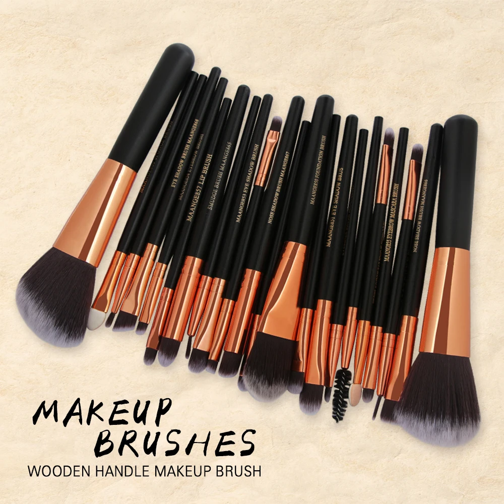 Beauty Makeup Brushes 20/22Pcs Cosmetic Foundation Powder Blush Eye Shadow Lip Blend Make Up Brush Tool Kit Maquiagem