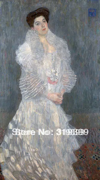 

Gustav Klimt Oil Painting reproduction on Linen Canvas,Portrait of Hermine Gallia,Fast Shipping,handmade,Museum Quality