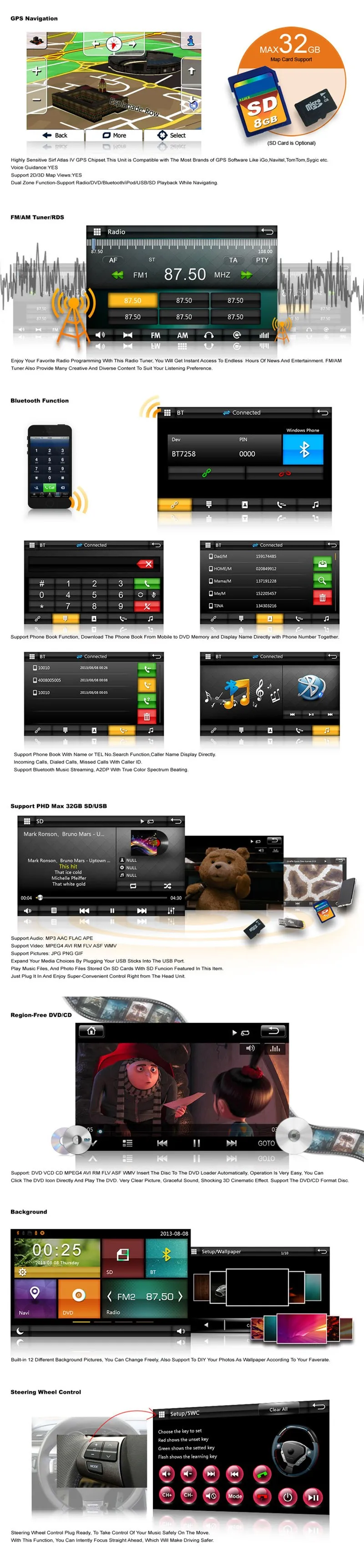 Cheap Cartouch(R) FOR HYUNDAI SANTA FE (2008 -2011) Car DVD Playe GPS Navigation with Bluetooth Radio ATV iPod+Free Map+ 3G internet 4 Cheap Cartouch(R) FOR HYUNDAI SANTA FE (2008 -2011) Car DVD Playe GPS Navigation with Bluetooth Radio ATV iPod+Free Map+ 3G internet 4