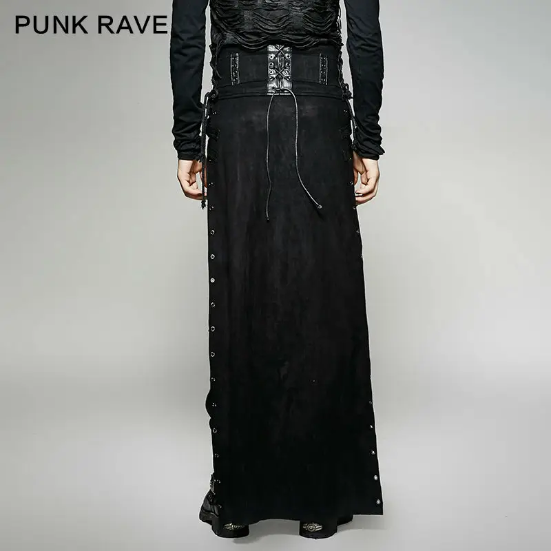 New Punk Rave Gothic Rock Mens Skirt Pants Cargo steampunk Brand quality Q298 MALE