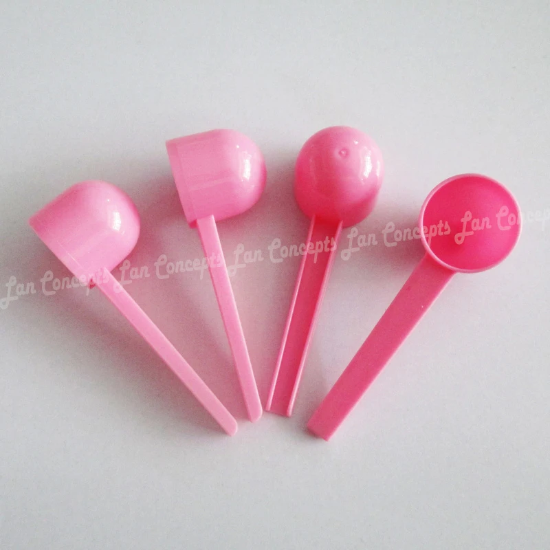 5g plastic measuring scoop measure spoon pink 2